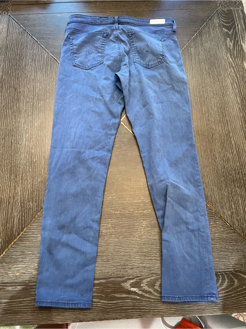 Women’s AG  the Stevie ankle blue Straight Jeans in Navy Blue